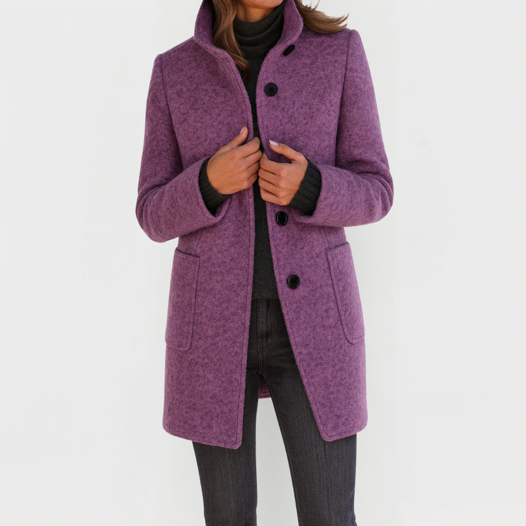 Eleonora | Cappotto in lana di taglio midi