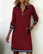 Zélie | Abito casual a maniche lunghe con zip