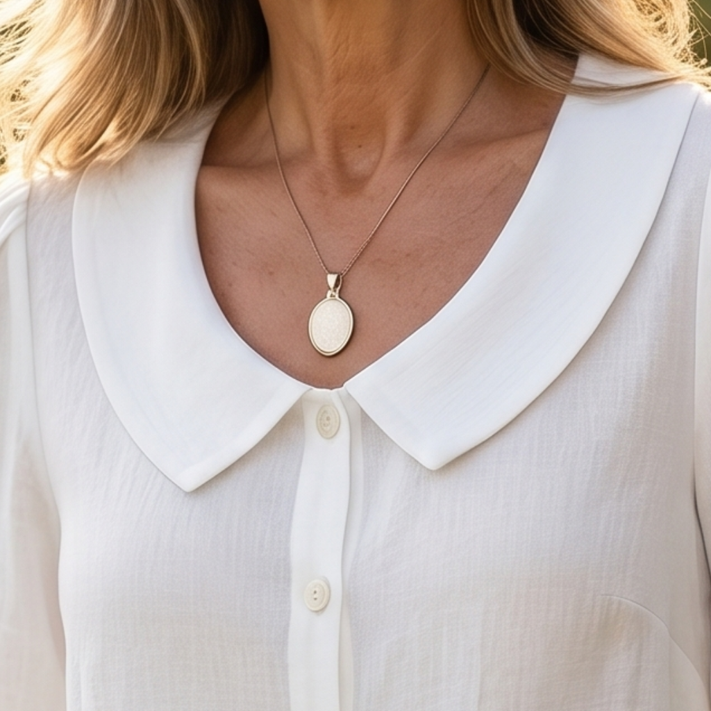 Alexia | Blusa elegante in cotone leggero con scollatura rotonda