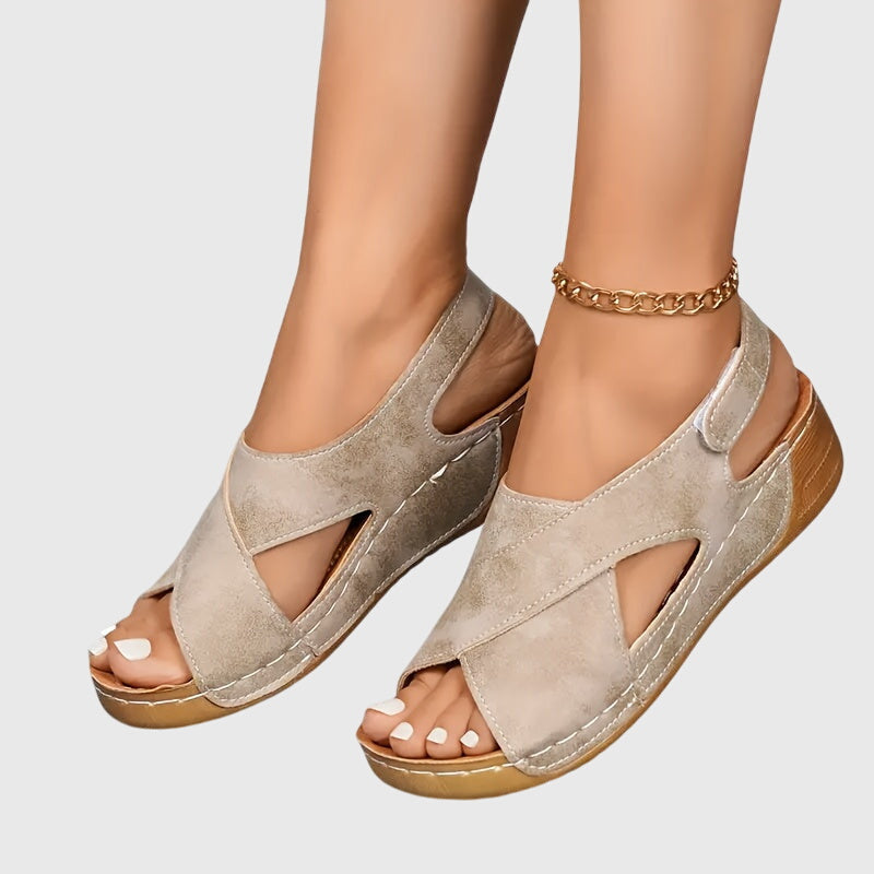 Angelina™ | Sandali in Camoscio con Suola Comfort