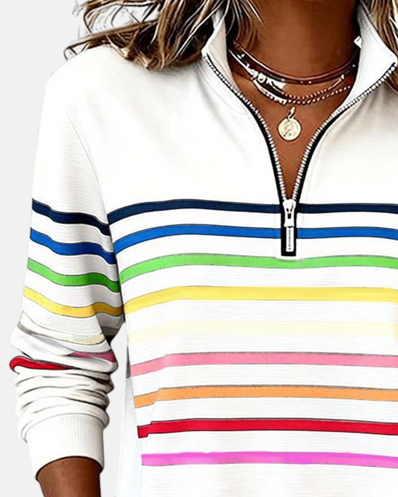 Irene | Maglione a righe confortevole