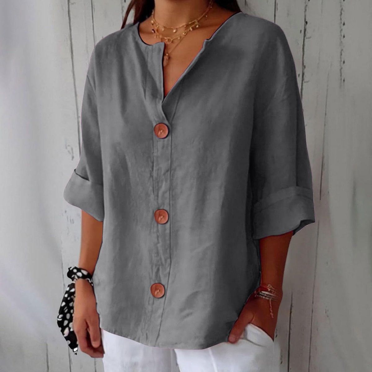 Noa | Blusa in lino casual
