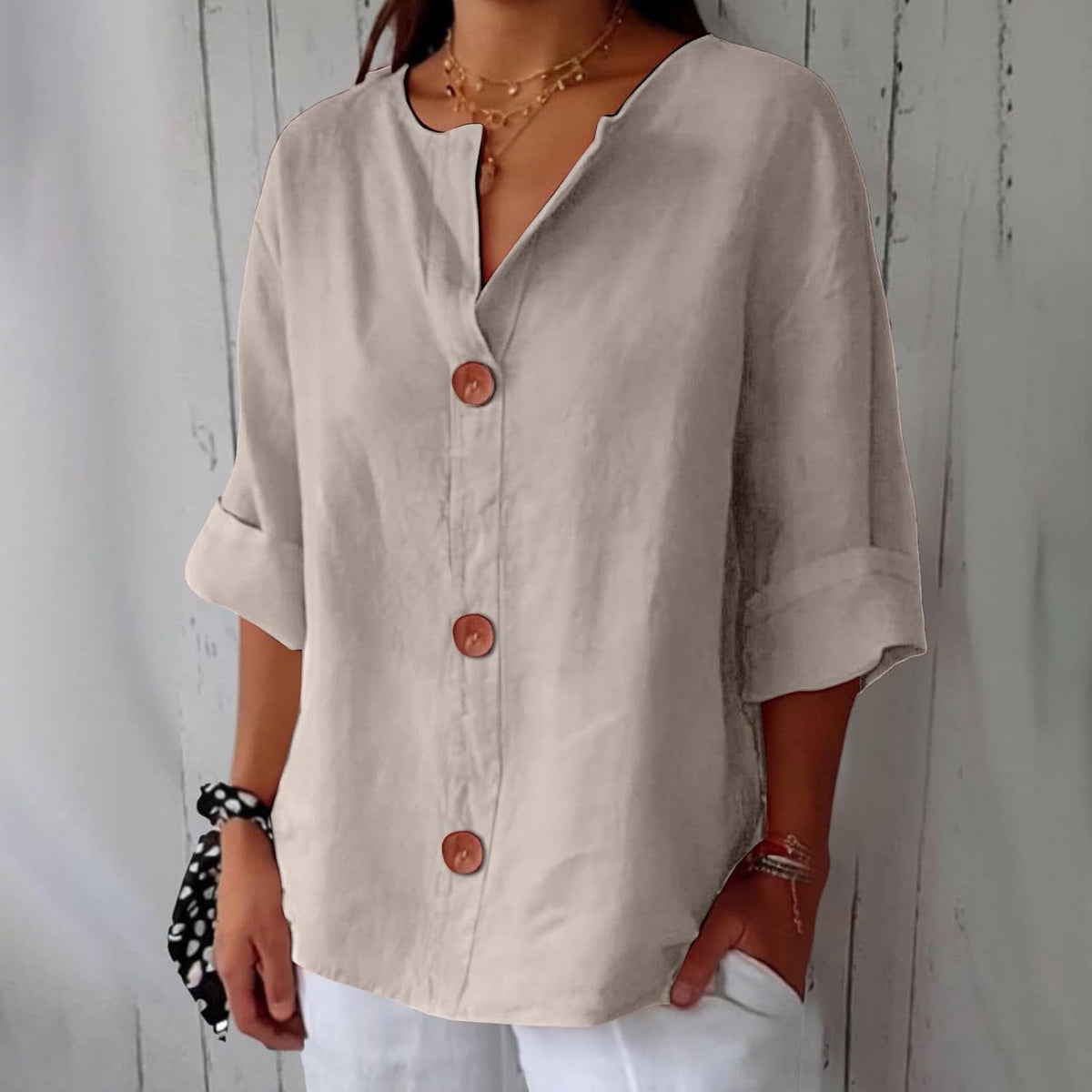 Noa | Blusa in lino casual