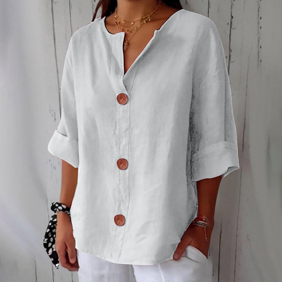 Noa | Blusa in lino casual