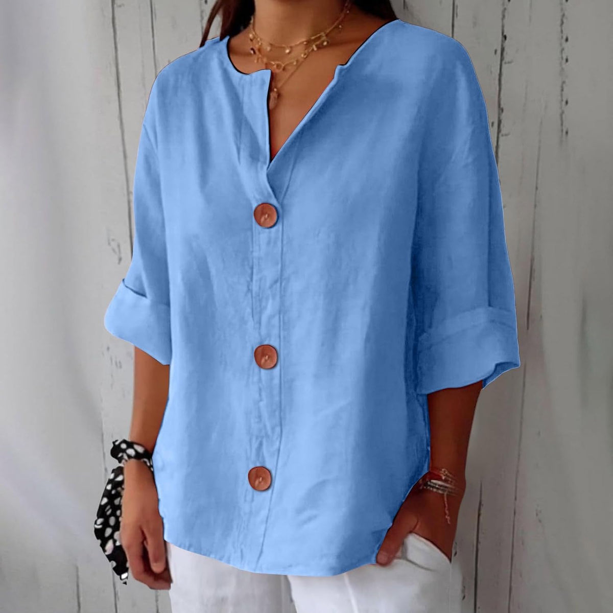 Noa | Blusa in lino casual