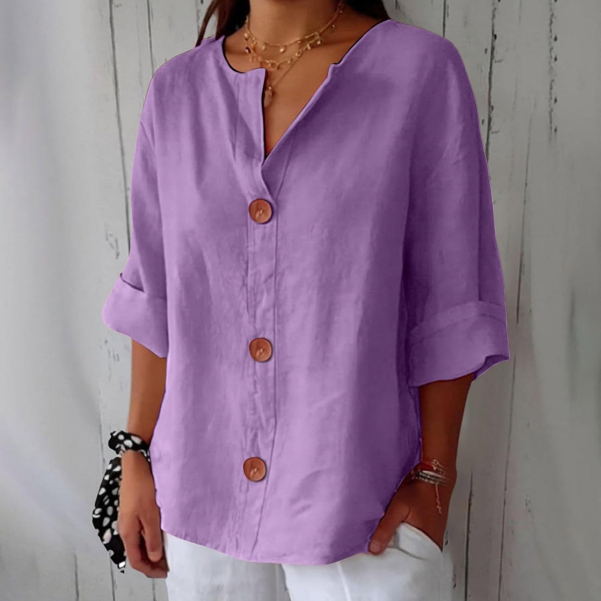 Noa | Blusa in lino casual