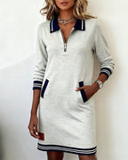 Zélie | Abito casual a maniche lunghe con zip