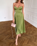Liora | Abito Midi Elegante a Bustier