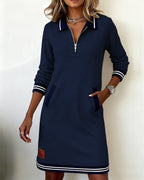 Zélie | Abito casual a maniche lunghe con zip