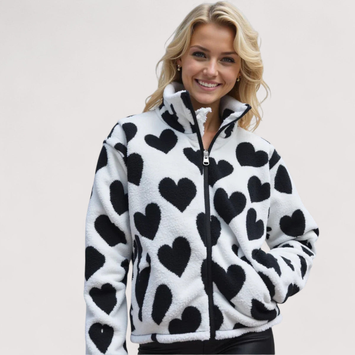 Cuore | Giacca reversibile a cuori