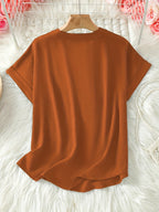 Oliva | Blusa a vestibilità ampia con scollo a V (2 acquistati, 1 in REGALO)