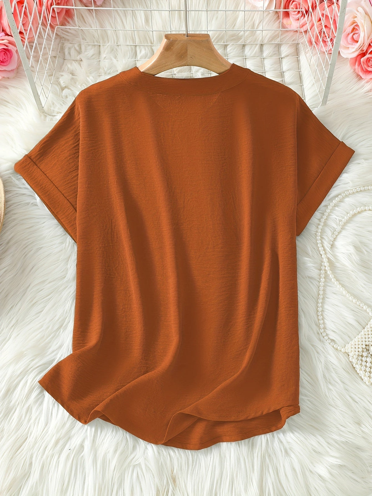 Oliva | Blusa a taglio morbido con scollatura a V (2 acquistate, 1 REGALATA)