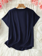 Oliva | Blusa a taglio morbido con scollatura a V (2 acquistate, 1 REGALATA)