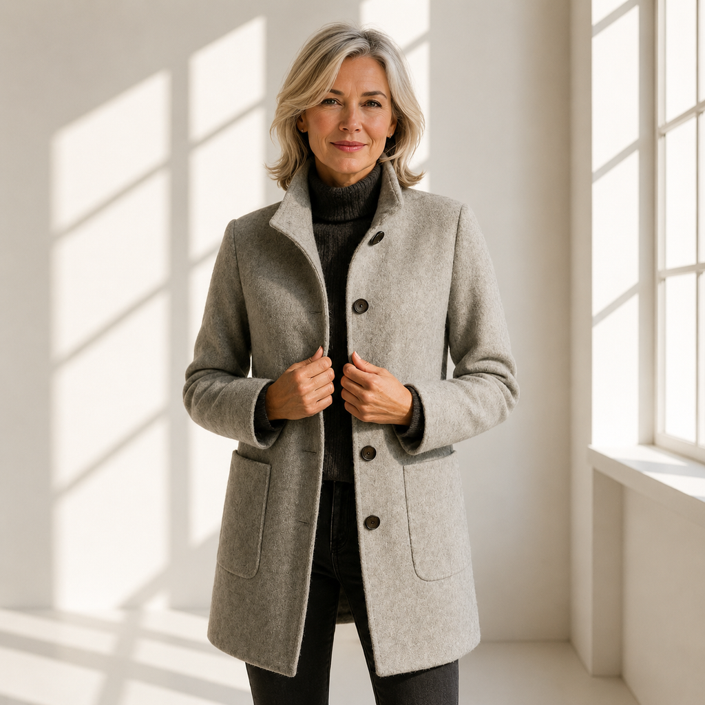 Eleonora | Cappotto in lana di taglio midi
