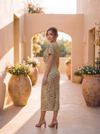 Antonella | Abito elegante in tessuto leggero e fluido
