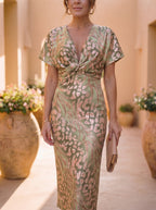 Antonella | Abito elegante in tessuto leggero e fluido