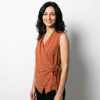 Terracotta | Blusa senza maniche