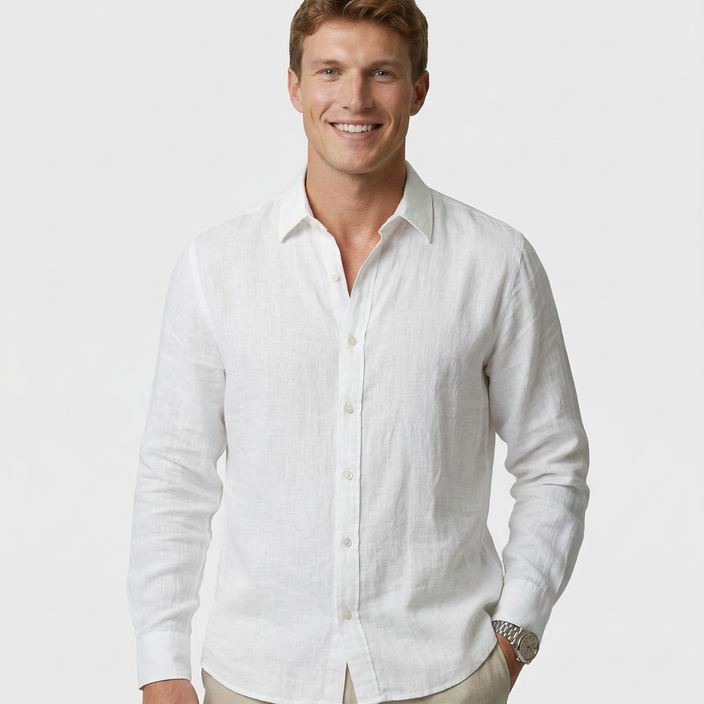 Camicia casual in lino