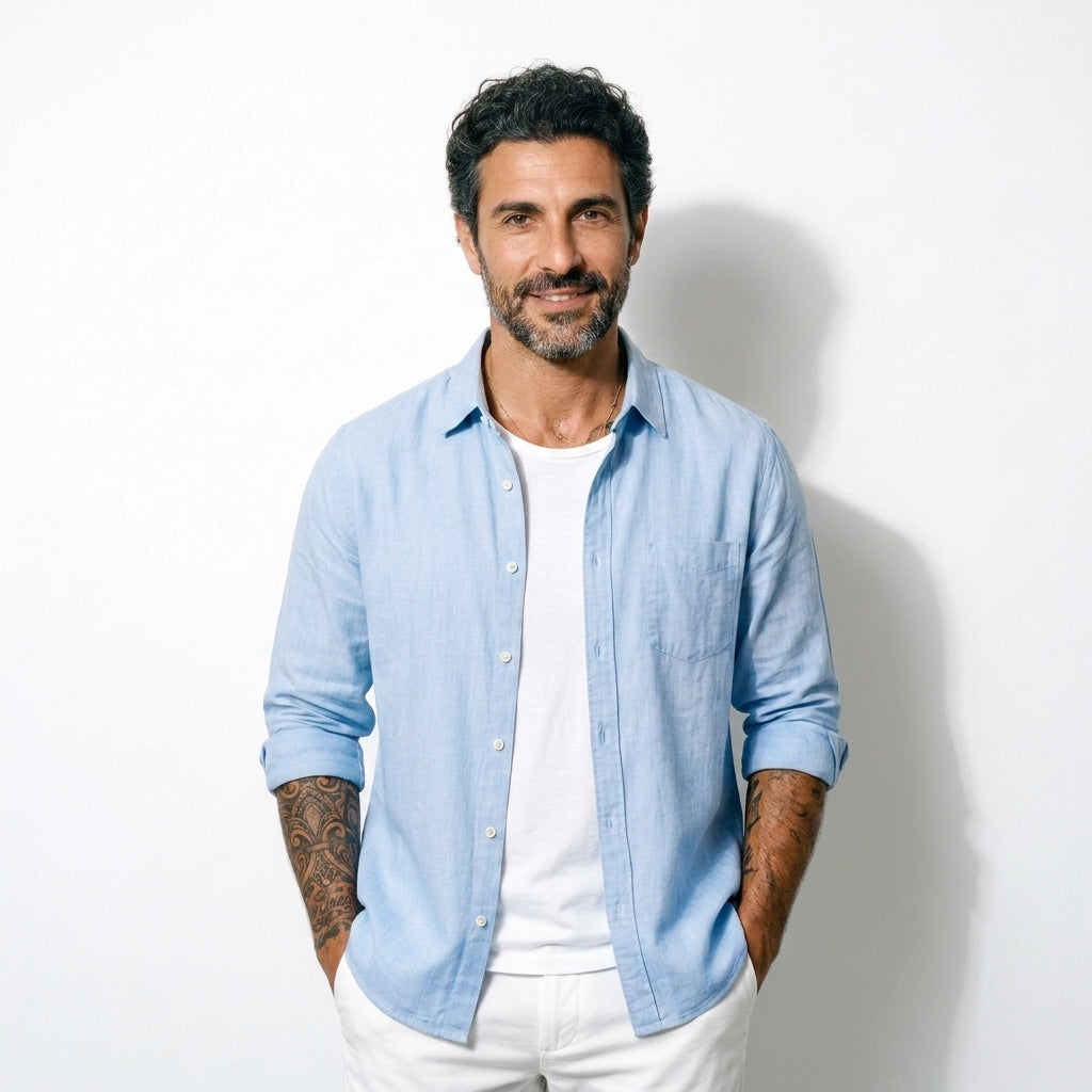 Camicia in lino Doha