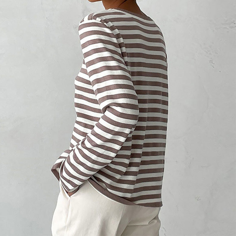 Riviera | Elegante T-shirt Maniche Lunghe per Donna