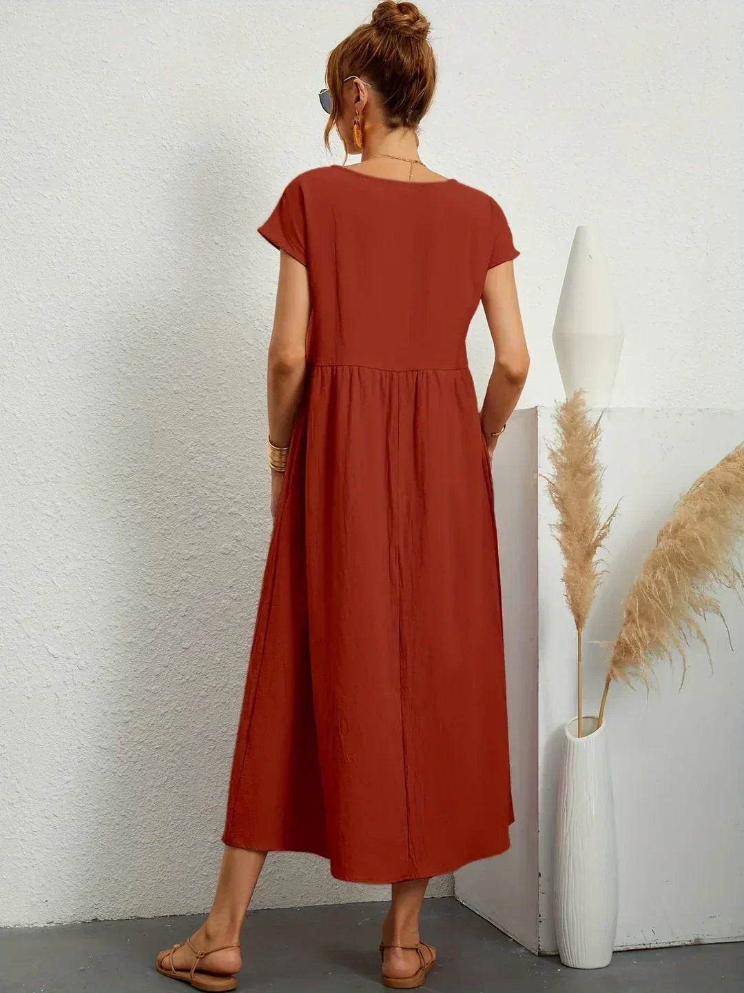 Aria | Abito midi fluido dall'eleganza senza tempo