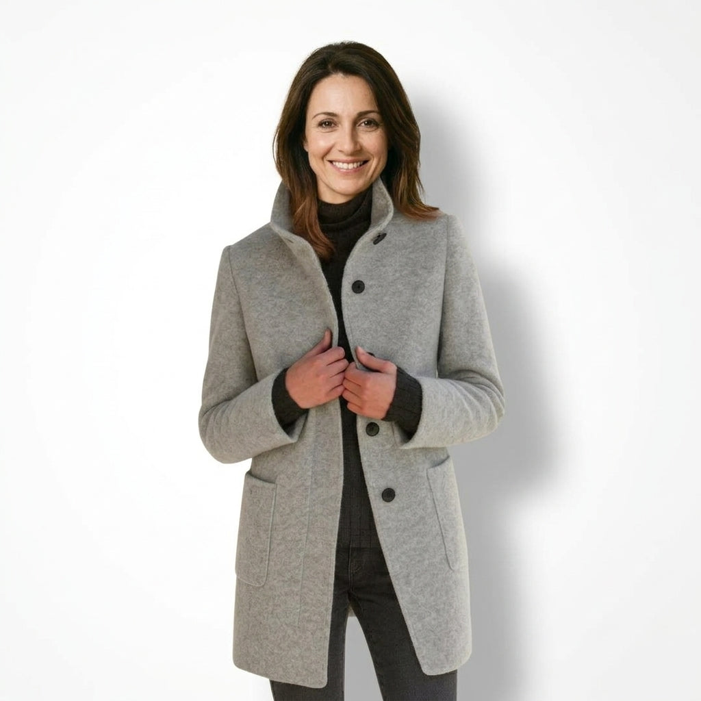 Eleonora | Cappotto in lana di taglio midi