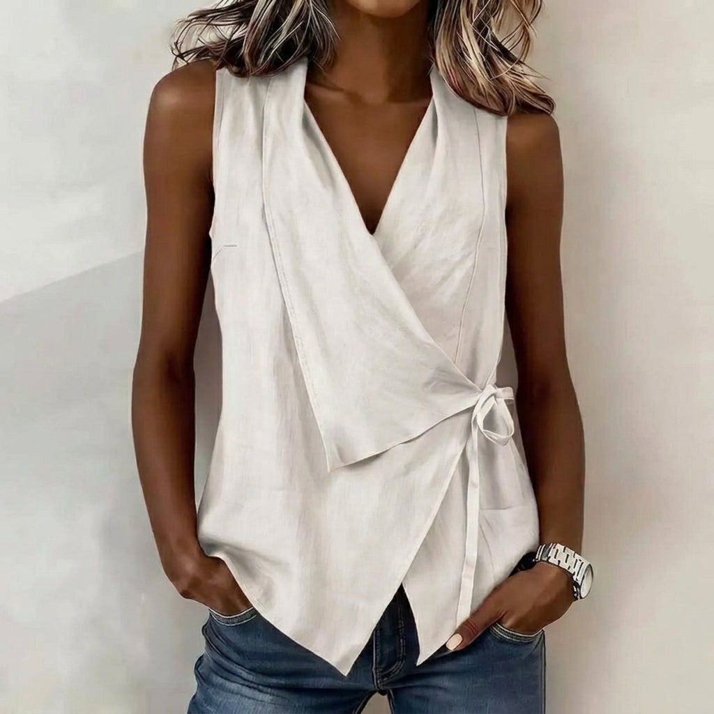 Terracotta | Blusa senza maniche