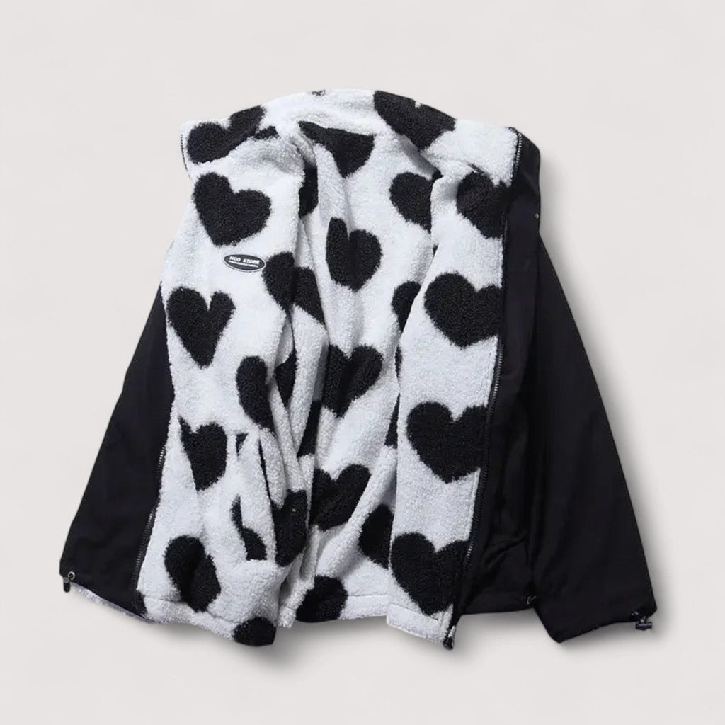 Cuore | Giacca reversibile a cuori