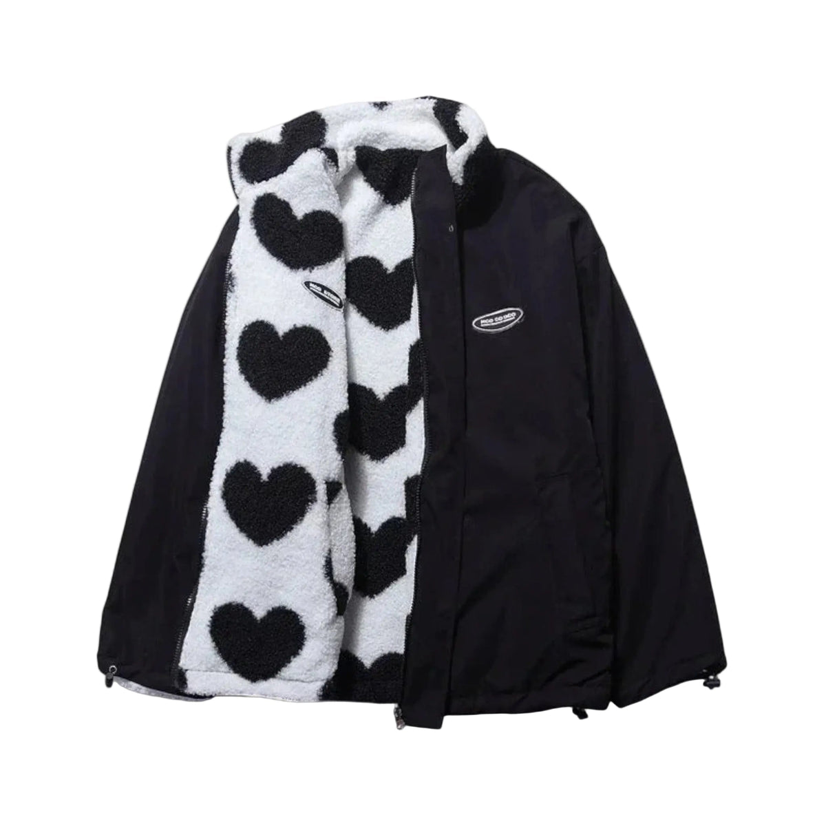 Cuore | Giacca reversibile a cuori