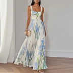Oriah | Abito Maxi Linea A Fiorito