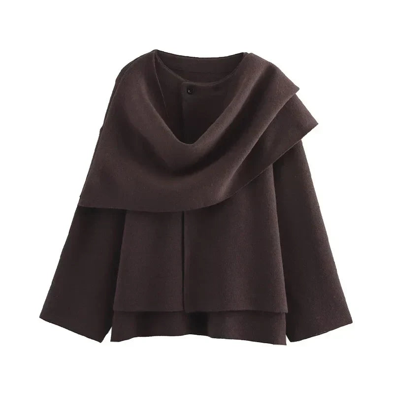 Cappotto con Collo a Scialle