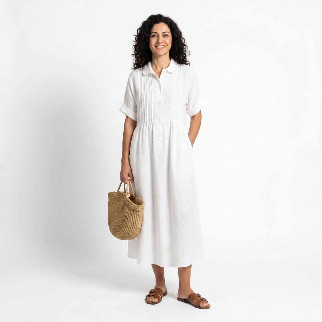 Iris | Abito camicia fluido estivo