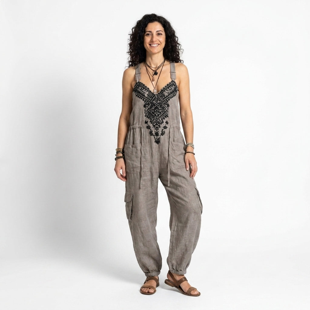Fiamma | Combinazione bohémien ricamata