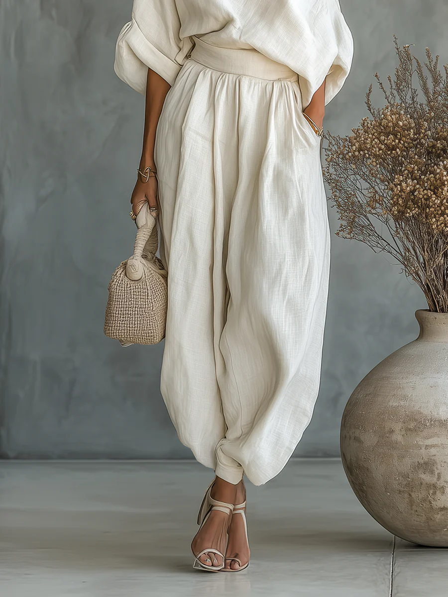Leonor | Elegante completo due pezzi con una sola spallina
