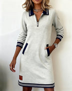 Zélie | Abito casual a maniche lunghe con zip