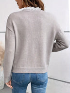 Camille | Maglione con Collo di Pizzo
