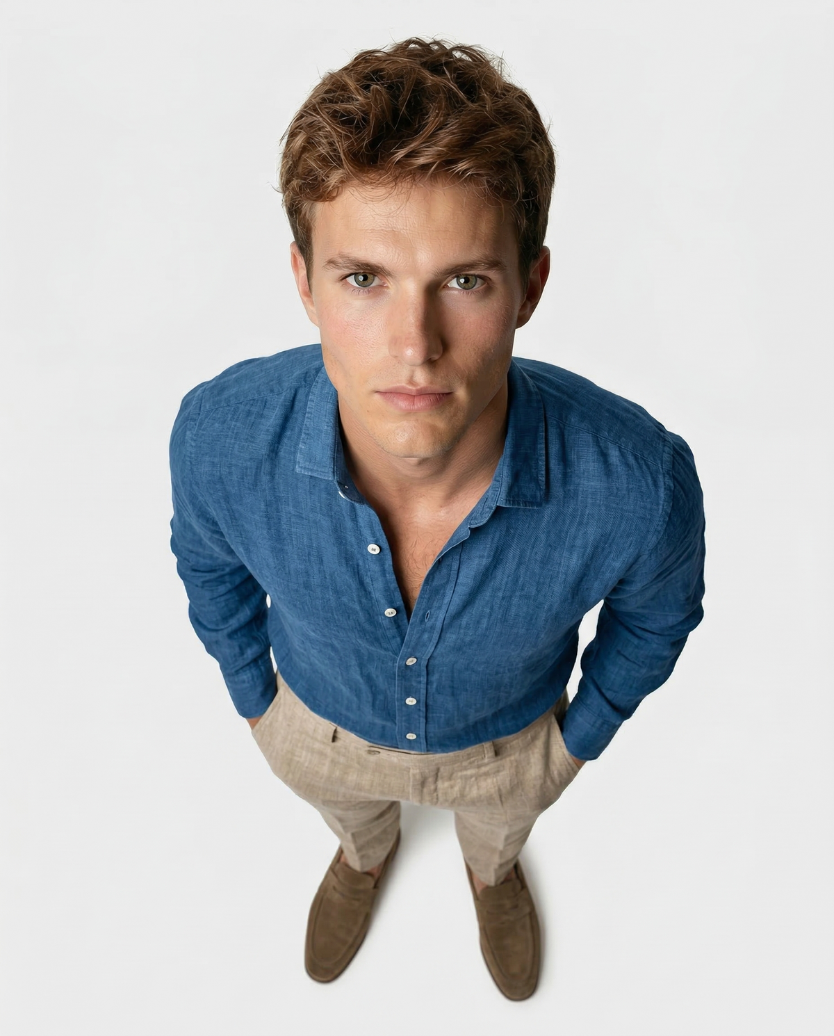 Camicia casual in lino