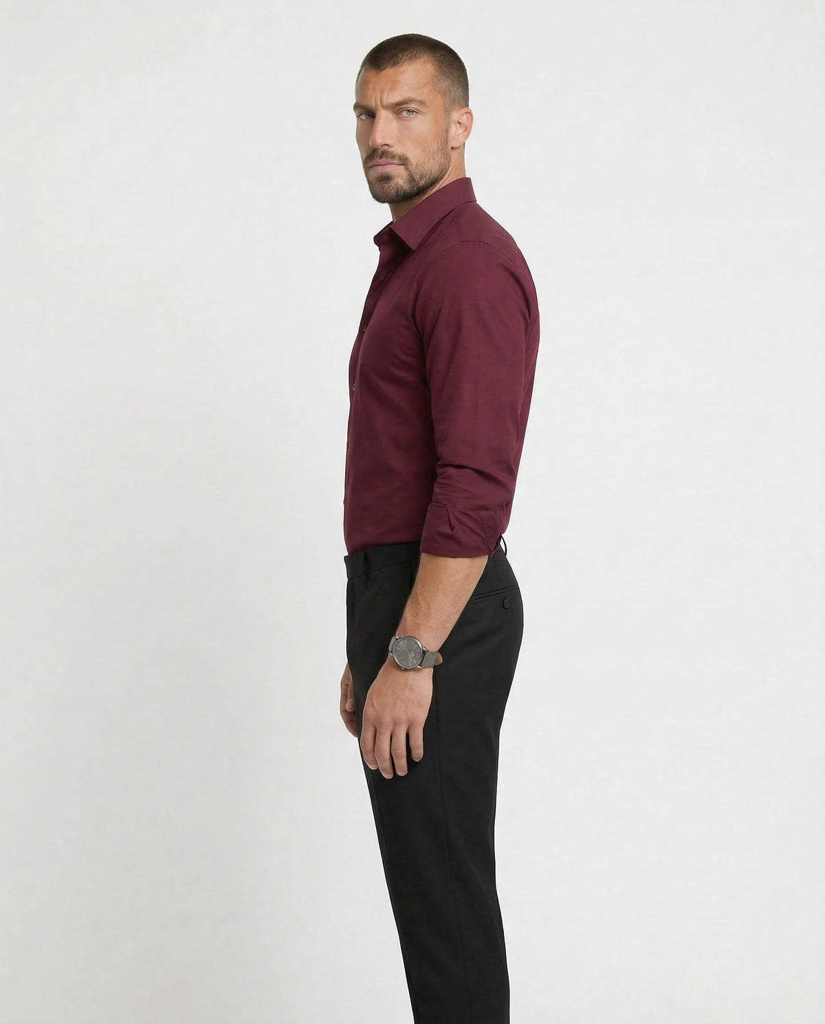 Mitchel | Camicia elastica senza pieghe per uomo