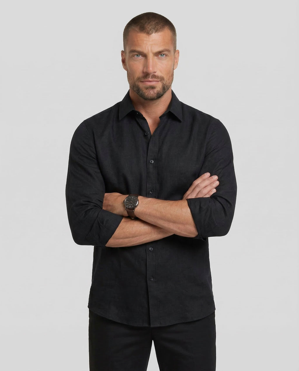 Mitchel | Camicia elastica senza pieghe per uomo