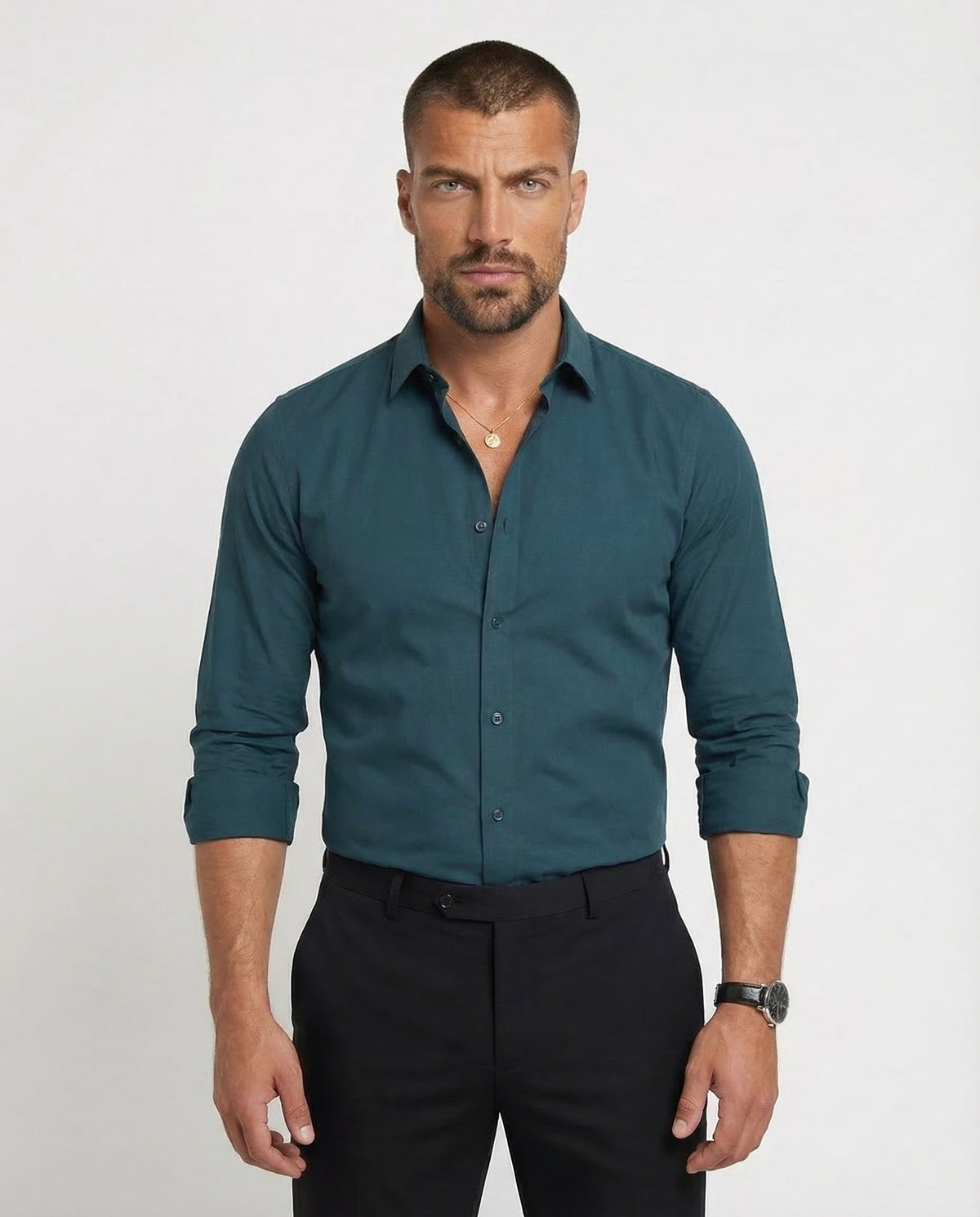 Mitchel | Camicia elastica senza pieghe per uomo