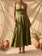 Liora | Abito Midi Elegante a Bustier