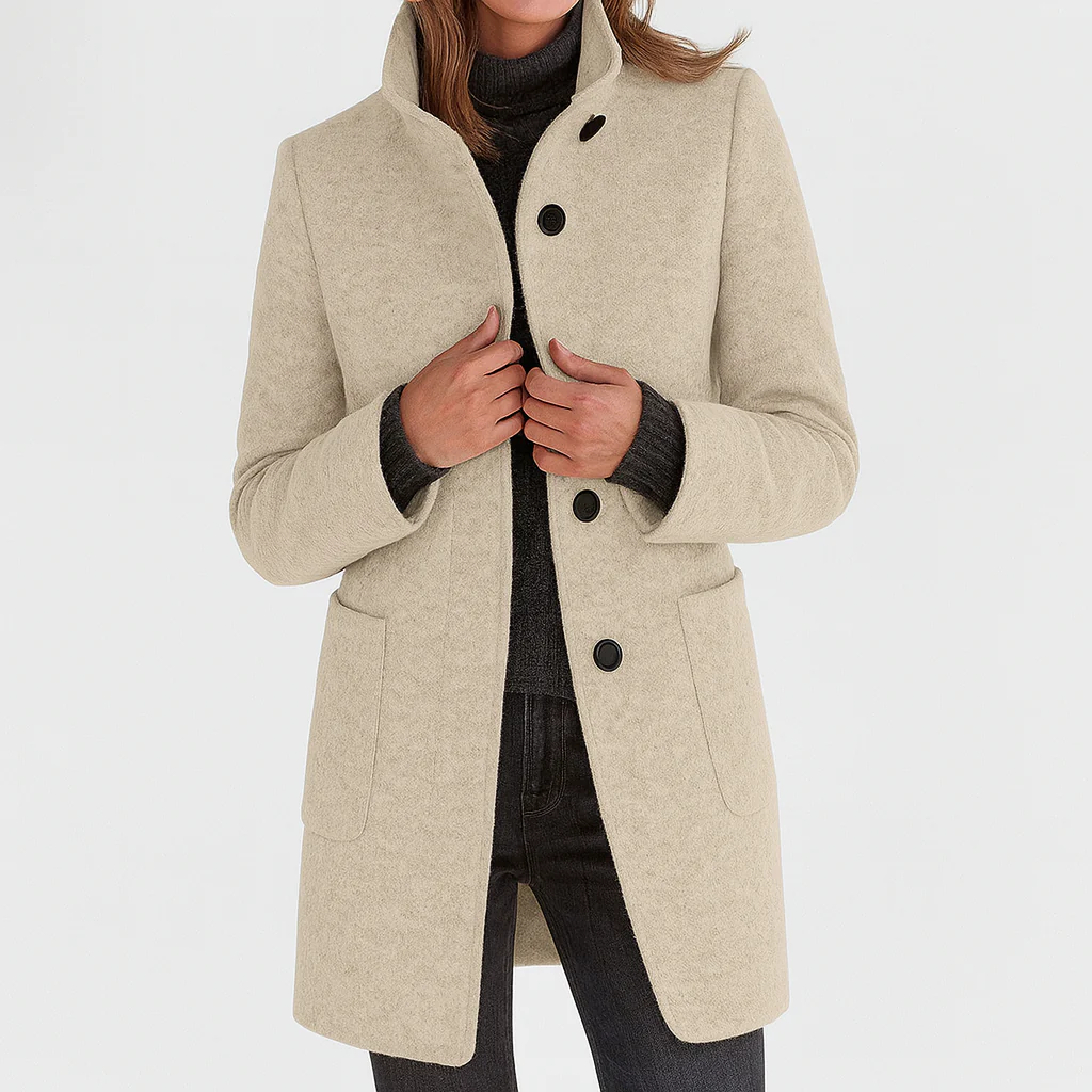 Eleonora | Cappotto in lana di taglio midi